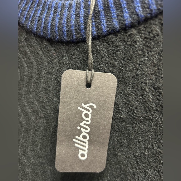 ALLBIRDS | MEN'S THE JUMPER RACKED NATURAL BLACK SWEATER (XL) - Picture 6 of 6